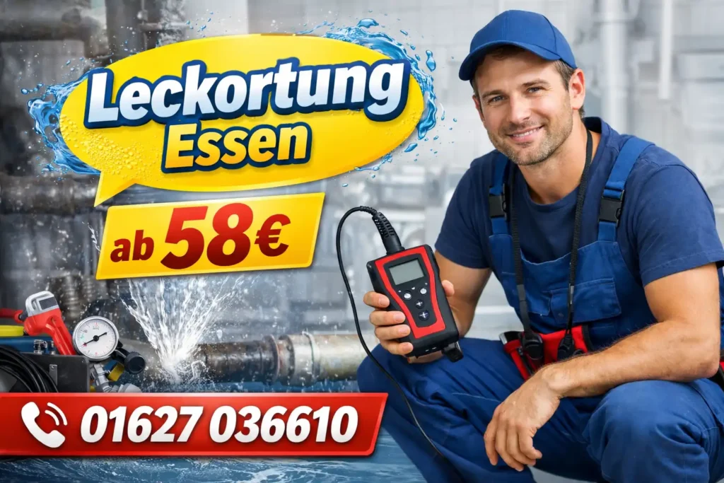 Preisbeispiele für leckortung essen Wohnung, EFH, Gewerbe, Leitungen