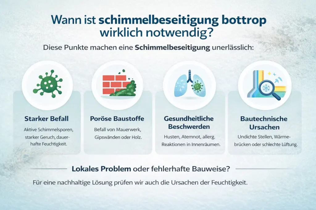 Wann ist schimmelbeseitigung bottrop wirklich notwendig?