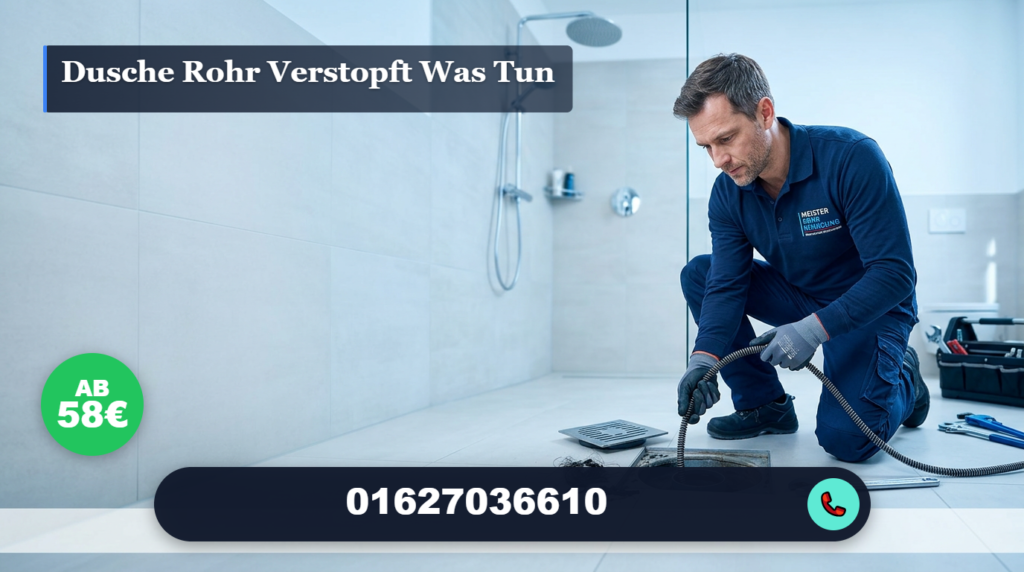 dusche rohr verstopft was tun