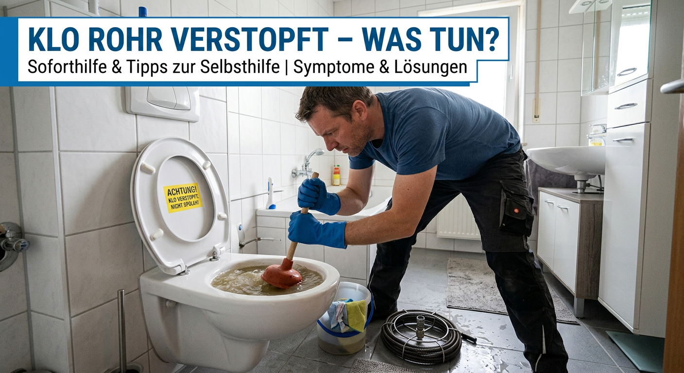 klo rohr verstopft was tun