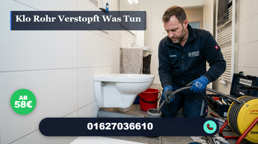 klo rohr verstopft was tun
