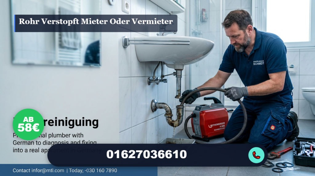 rohr verstopft mieter oder vermieter