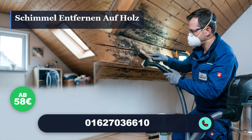 schimmel entfernen auf holz