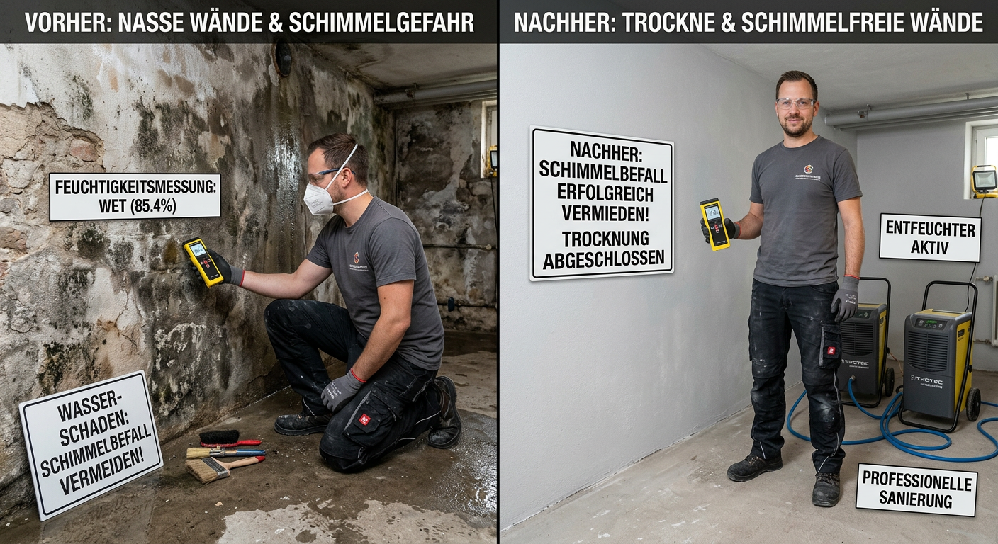 wasserschaden schimmel vermeiden
