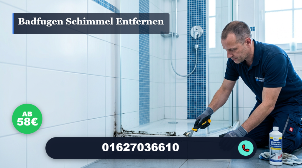 badfugen schimmel entfernen