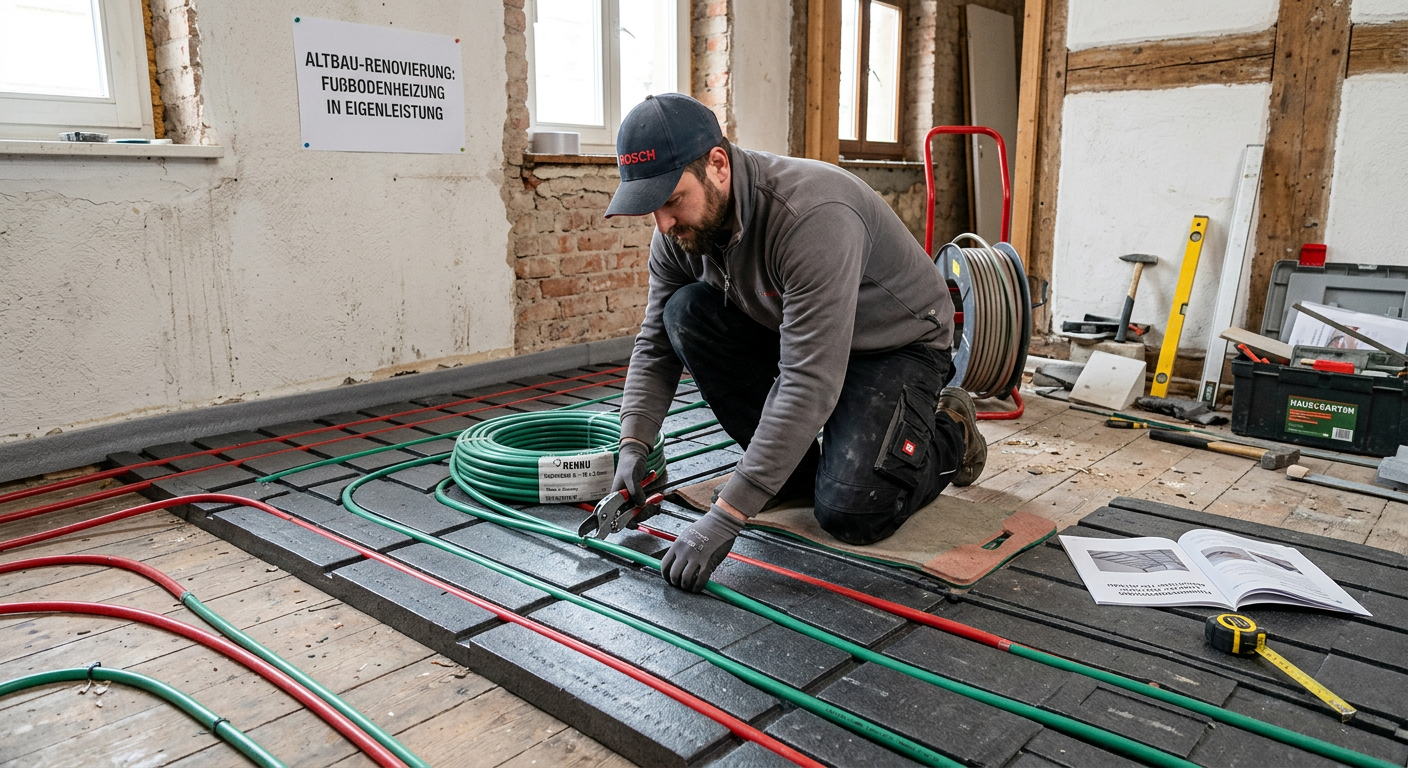 fußbodenheizung selbst verlegen altbau