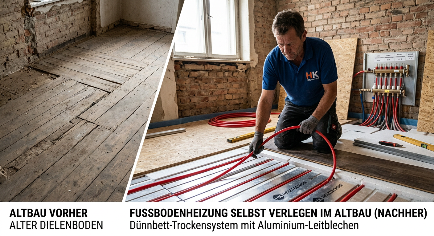 fußbodenheizung selbst verlegen altbau