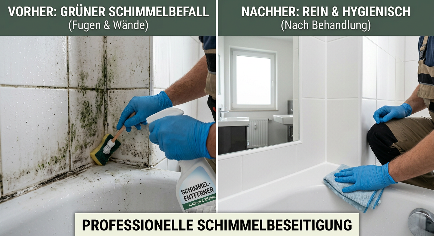 grüner schimmel entfernen