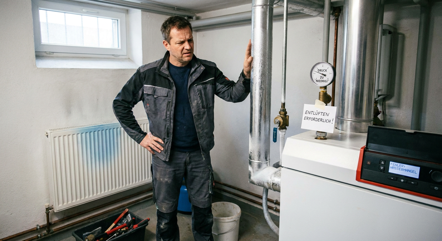 heizung wird nicht warm rohre kalt
