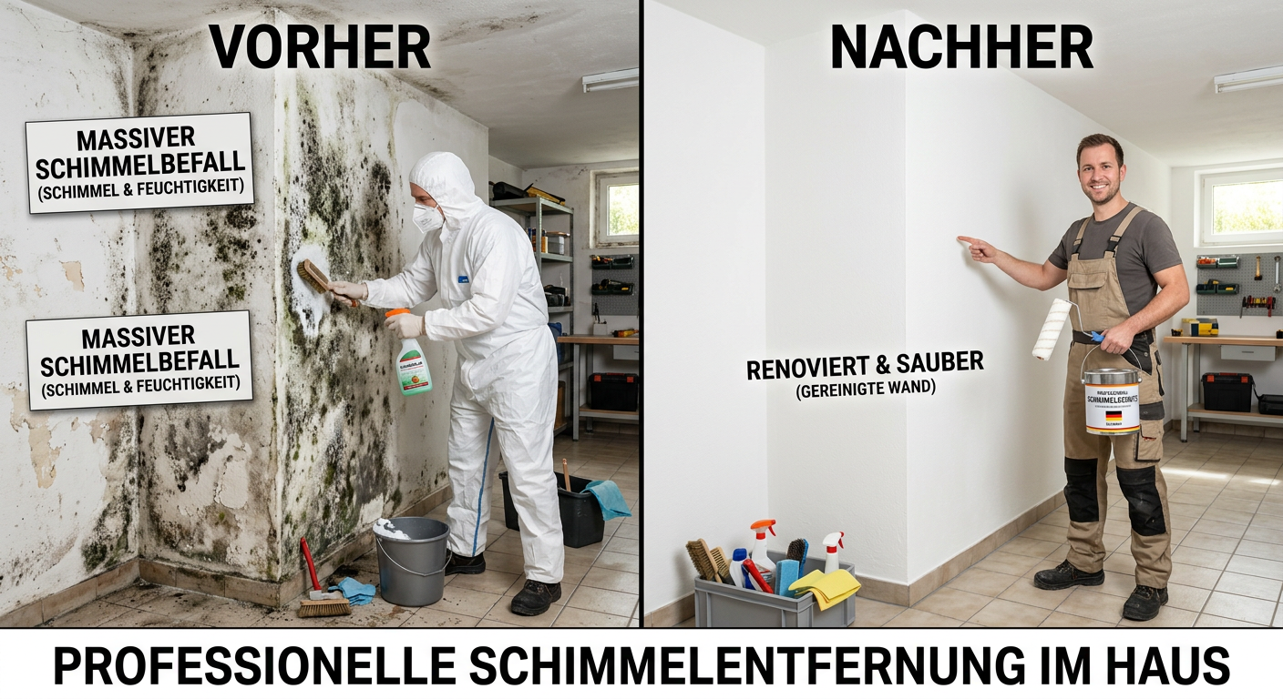 schimmel haus entfernen