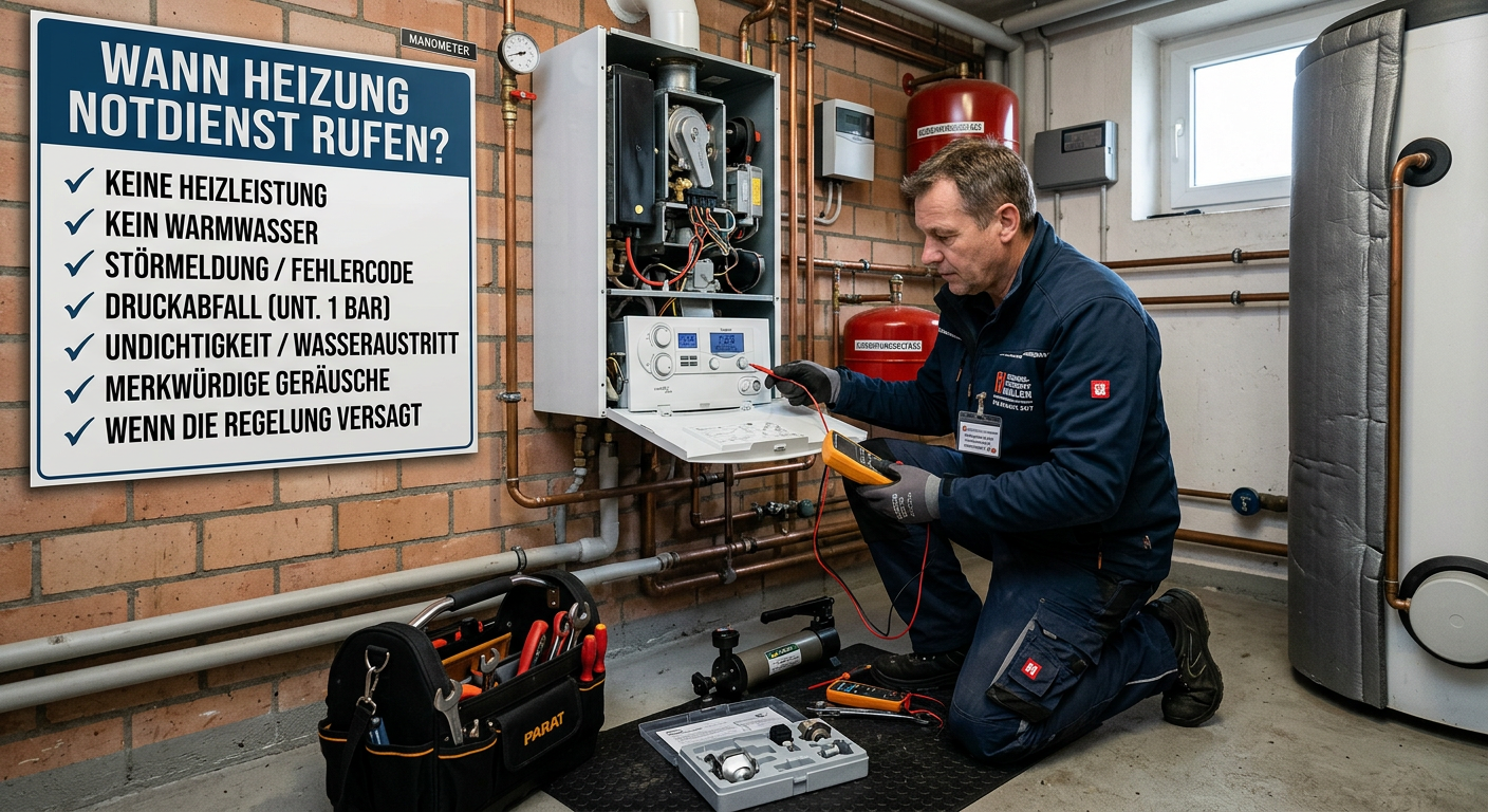wann heizung notdienst rufen