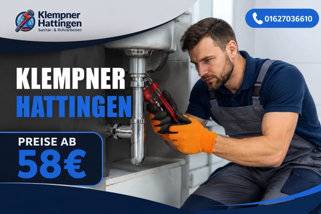 Fachmann repariert ein Rohr unter dem Waschbecken