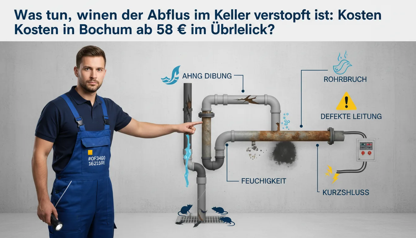 abfluss im keller verstopft was tun – Problem
