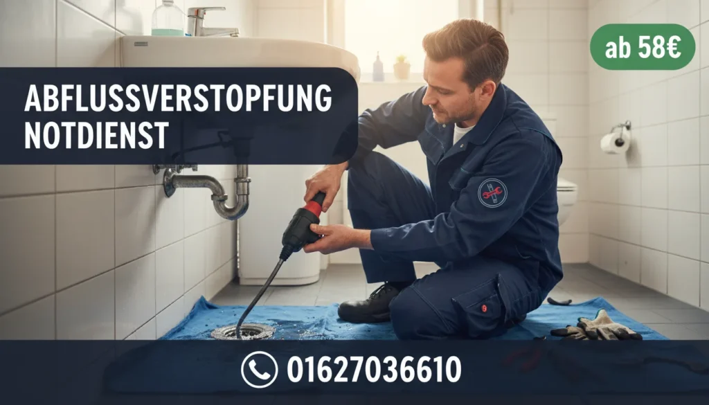 abflussverstopfung notdienst