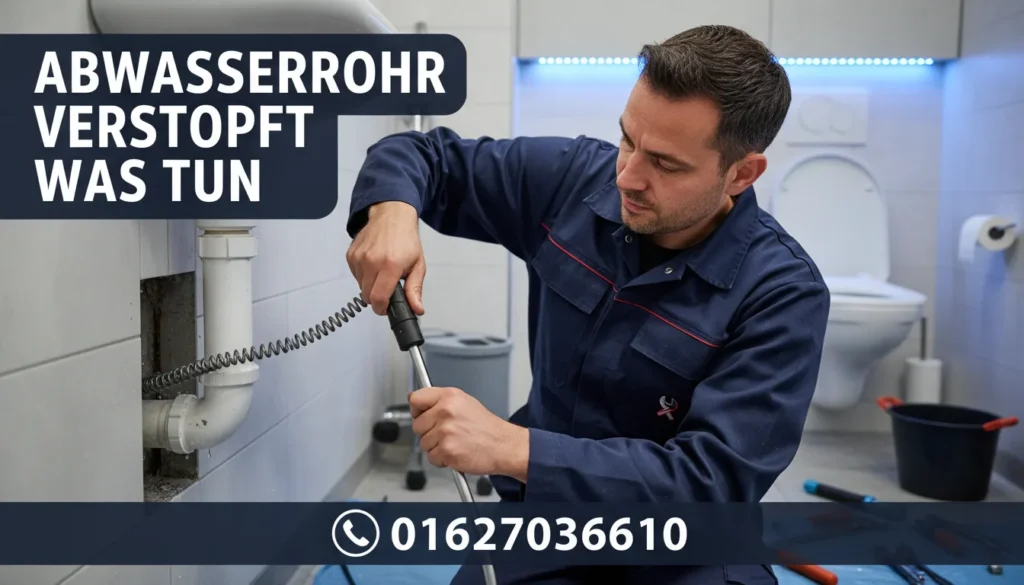 abwasserrohr verstopft was tun