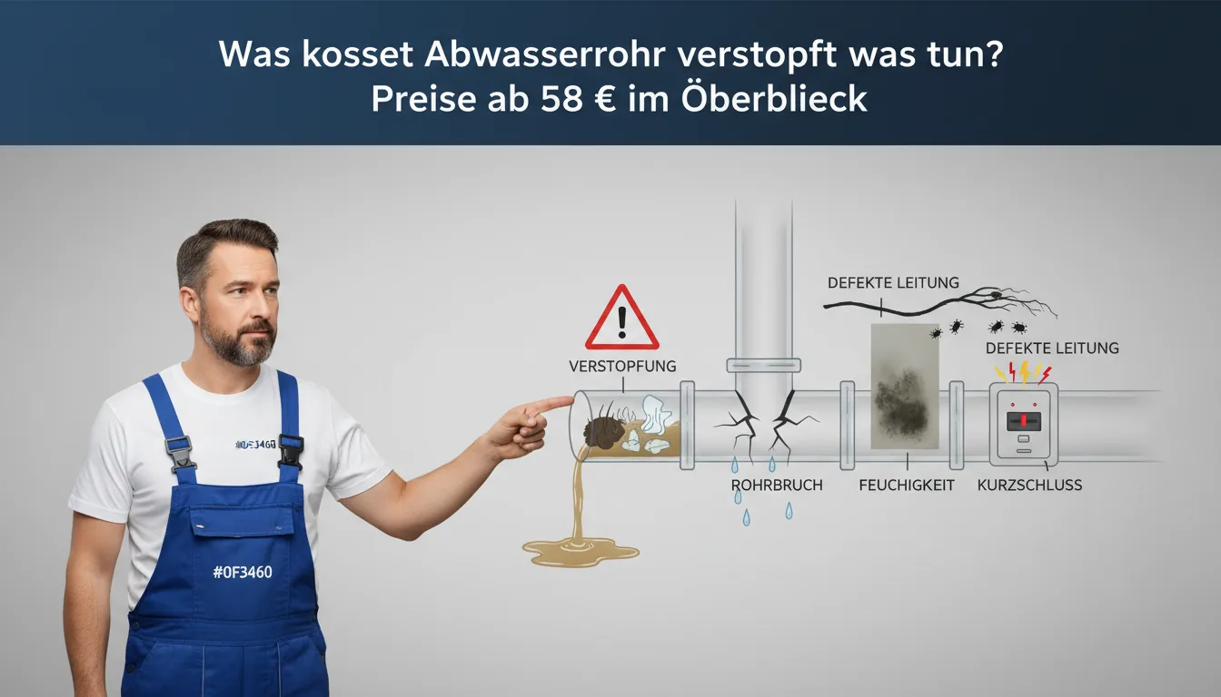 abwasserrohr verstopft was tun – Problem
