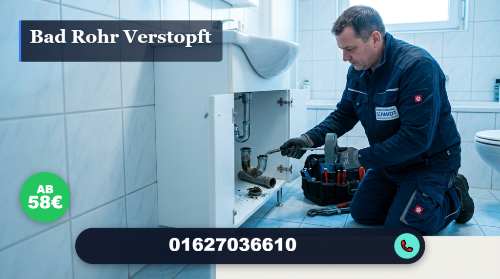 bad rohr verstopft