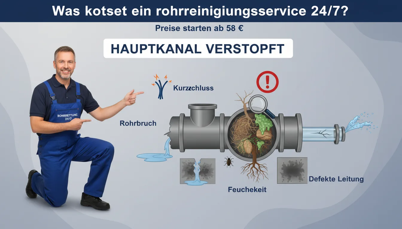 hauptkanal verstopft – Problem