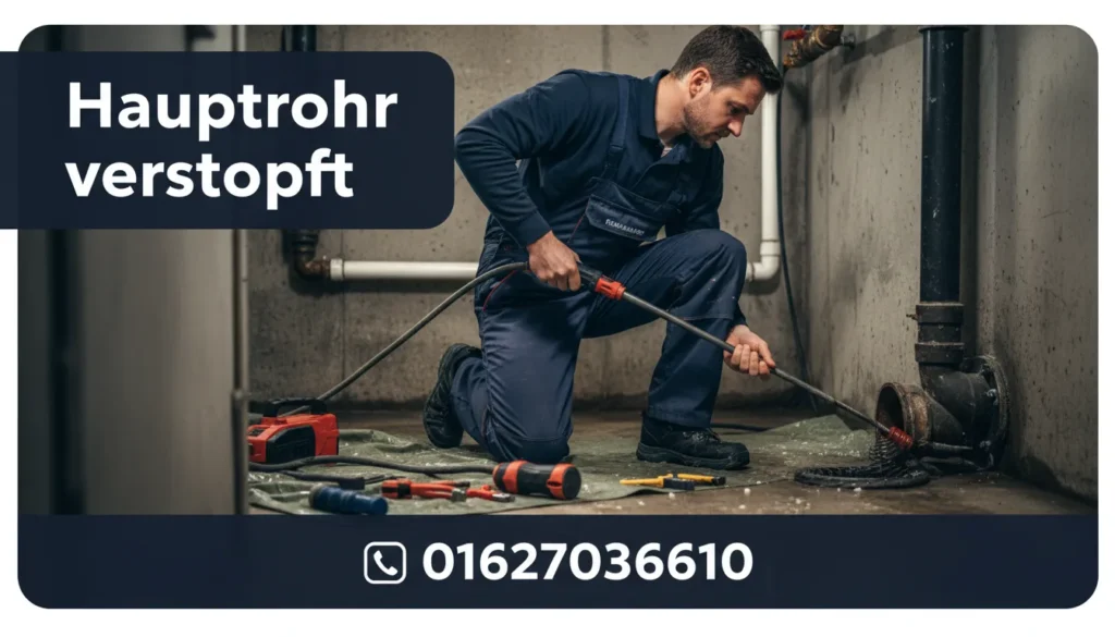 hauptrohr verstopft