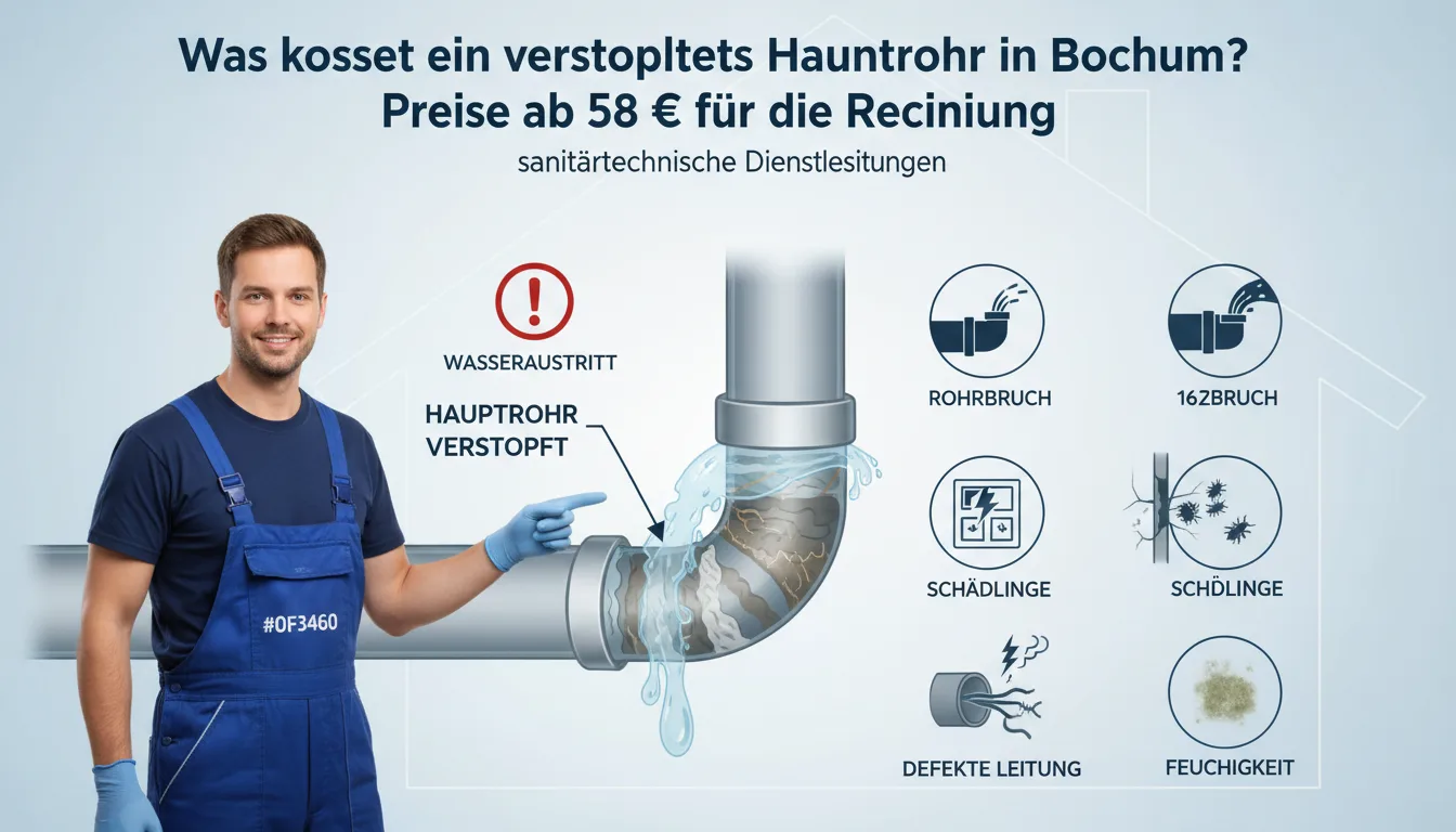 hauptrohr verstopft – Problem