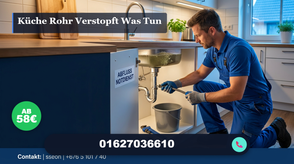 küche rohr verstopft was tun