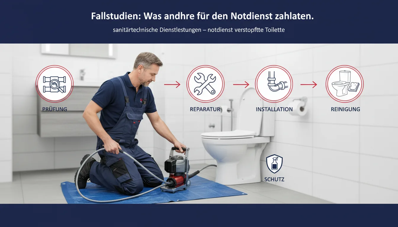 notdienst verstopfte toilette – Lösung