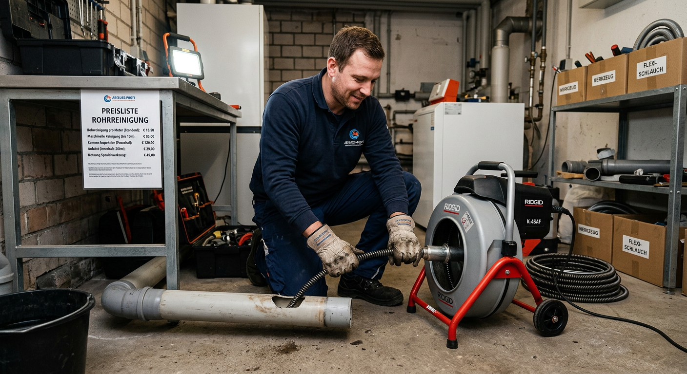 rohrreinigung preise pro meter