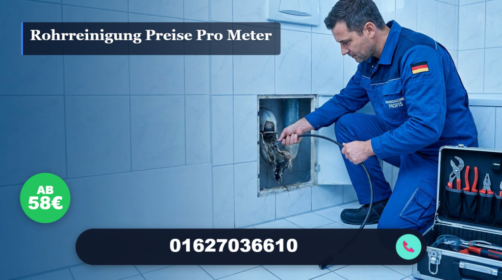 rohrreinigung preise pro meter