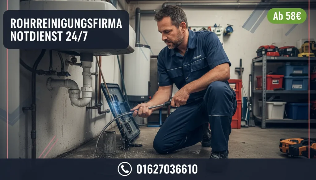 rohrreinigungsfirma notdienst 24/7