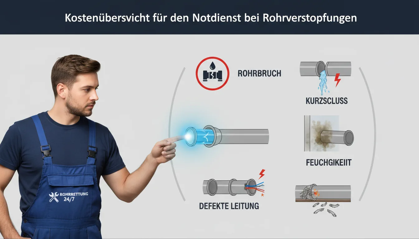 rohrreinigungsfirma notdienst 24/7 – Problem
