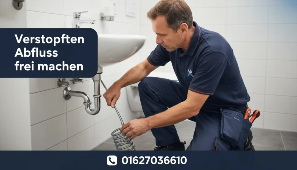 verstopften abfluss frei machen