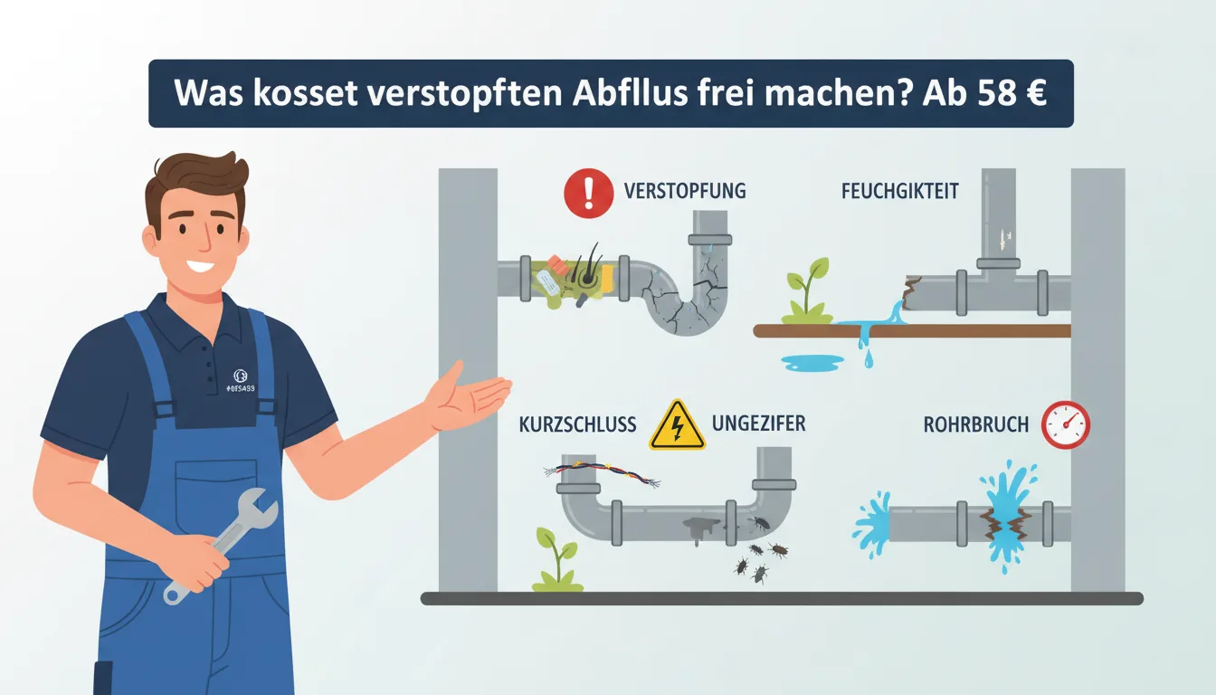 verstopften abfluss frei machen – Problem