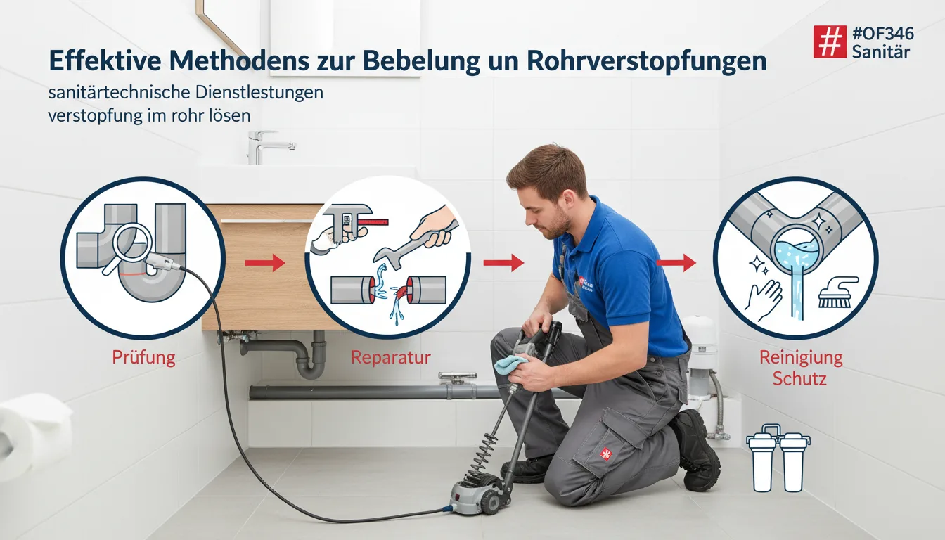 verstopfung im rohr lösen – Lösung