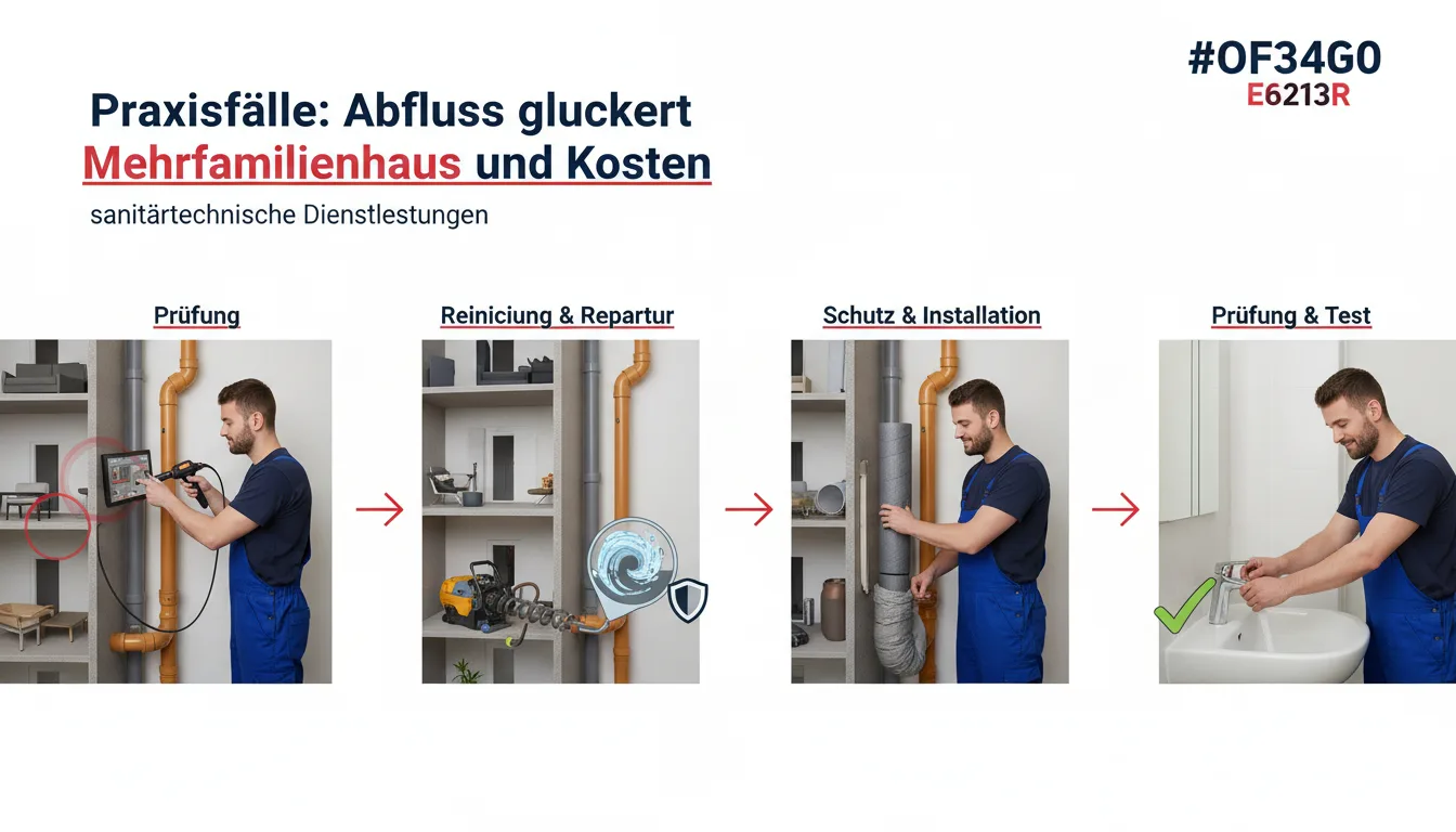 abfluss gluckert mehrfamilienhaus – Lösung