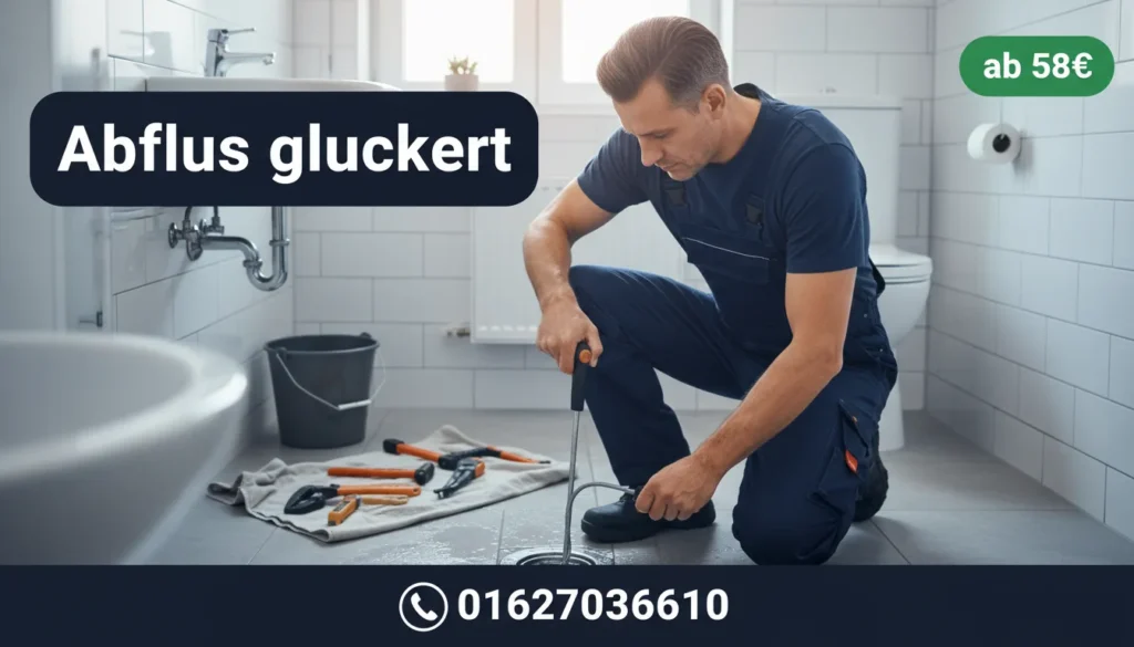 abfluss gluckert