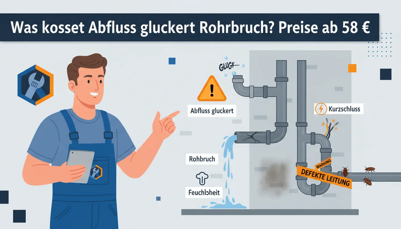 abfluss gluckert rohrbruch – Problem