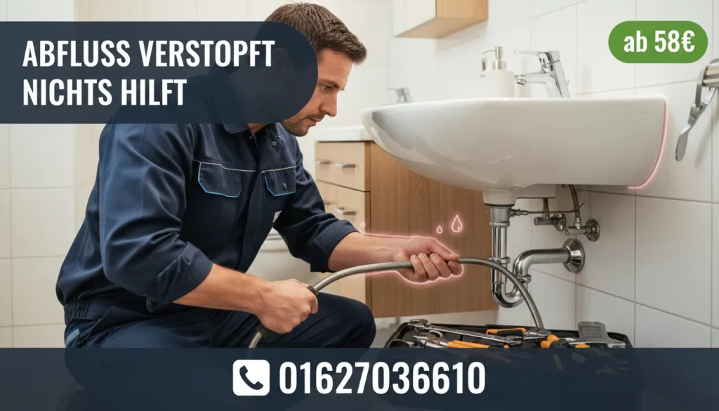 abfluss verstopft nichts hilft