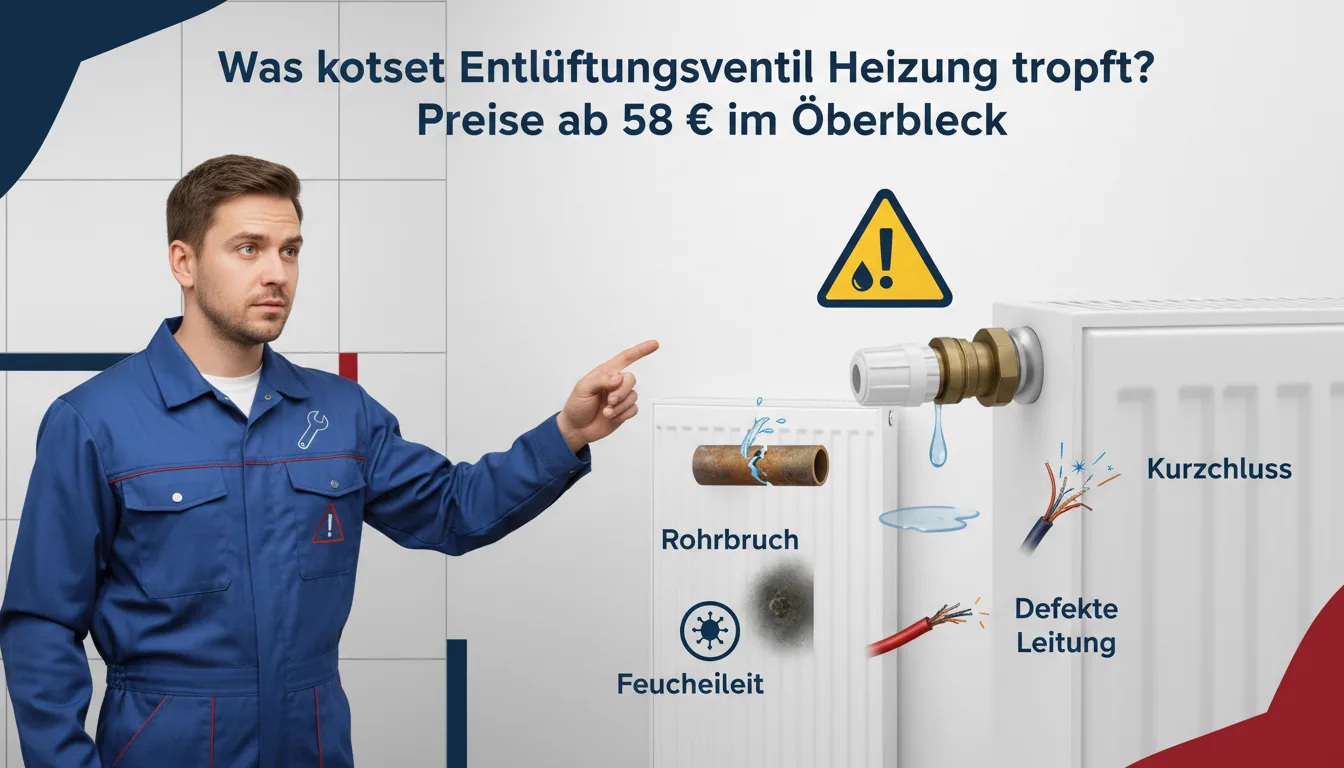 entlüftungsventil heizung tropft – Problem