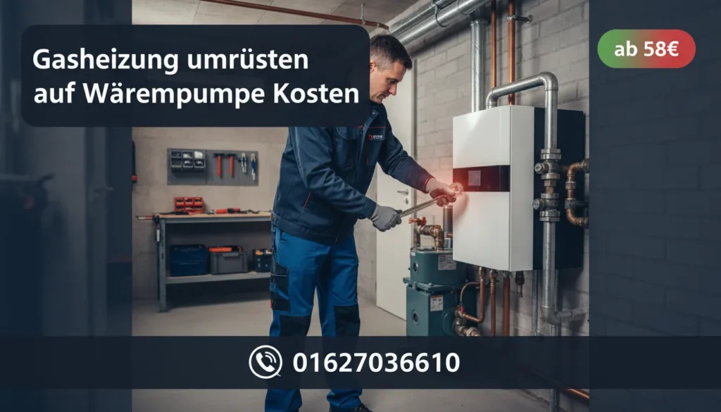gasheizung umrüsten auf wärmepumpe kosten