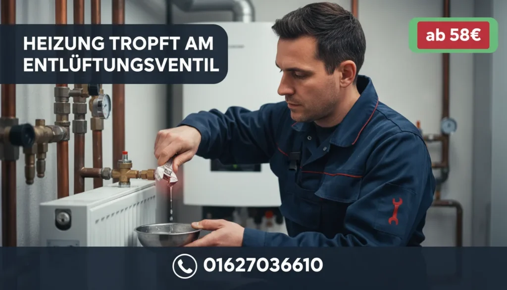 heizung tropft am entlüftungsventil