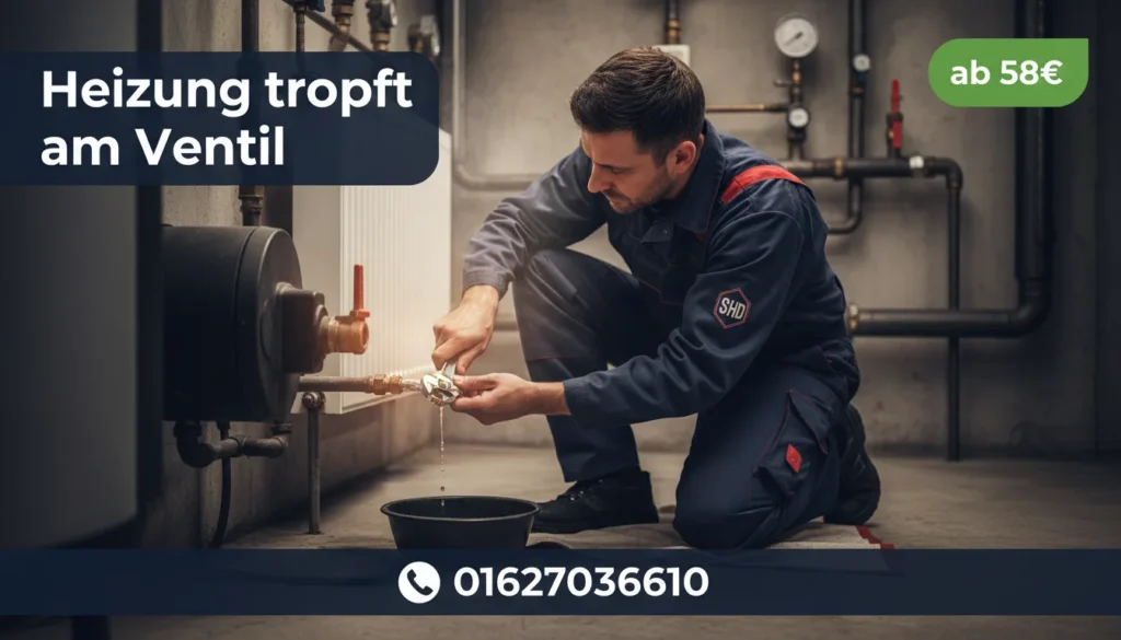 heizung tropft am ventil