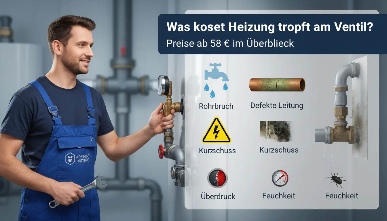 heizung tropft am ventil – Problem