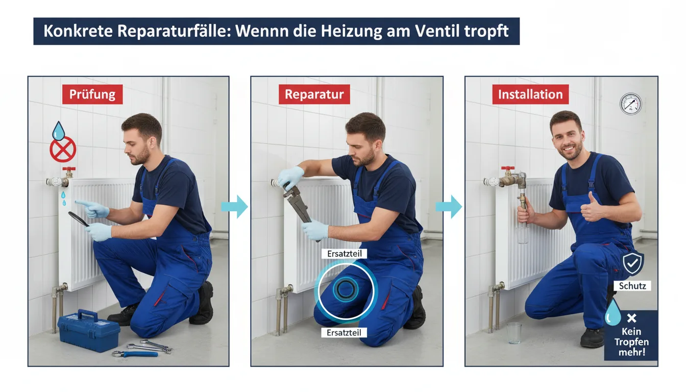 heizung tropft am ventil – Lösung