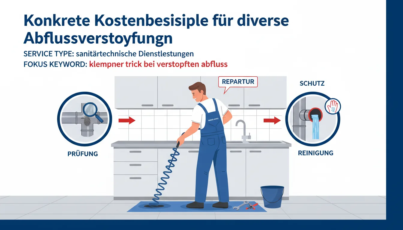 klempner trick bei verstopften abfluss – Lösung