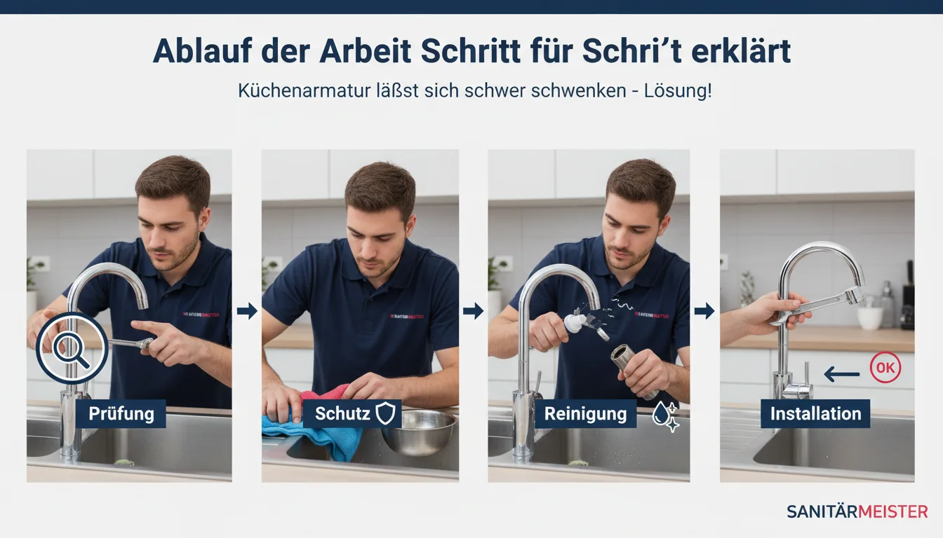 küchenarmatur lässt sich schwer schwenken – Lösung