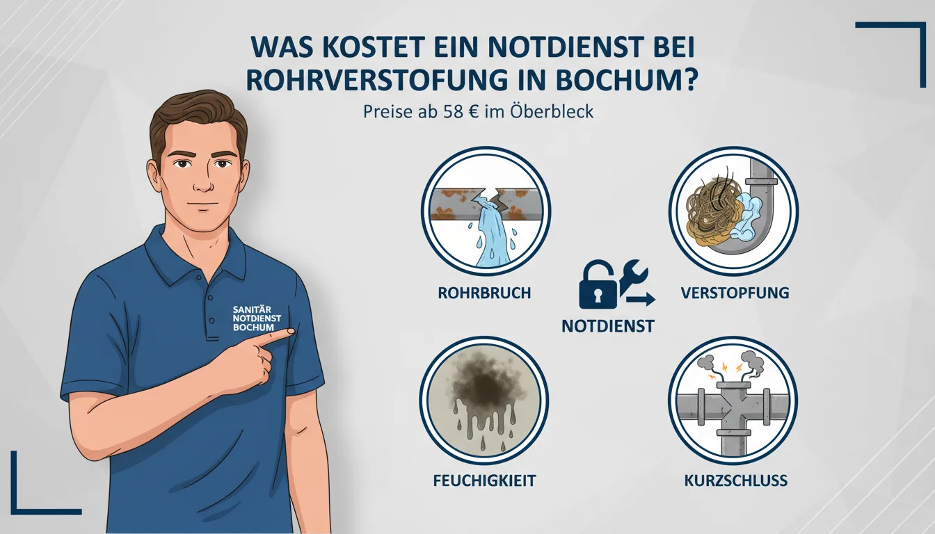 notdienst rohrverstopfung – Problem