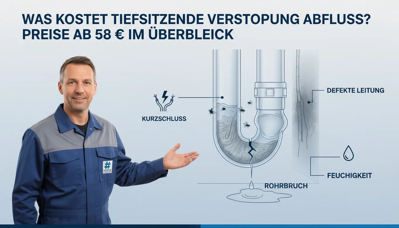 tiefsitzende verstopfung abfluss – Problem