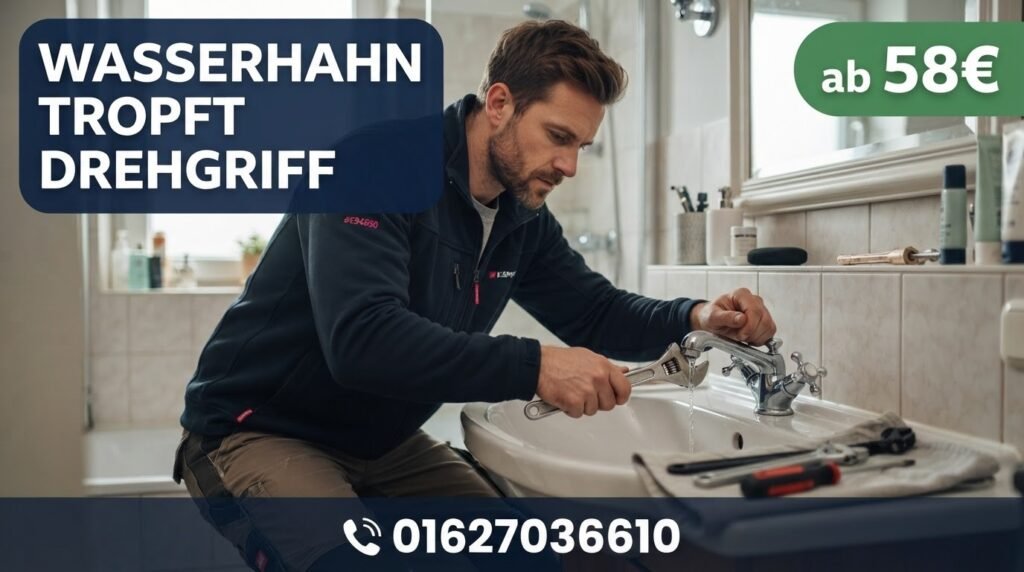 wasserhahn tropft drehgriff